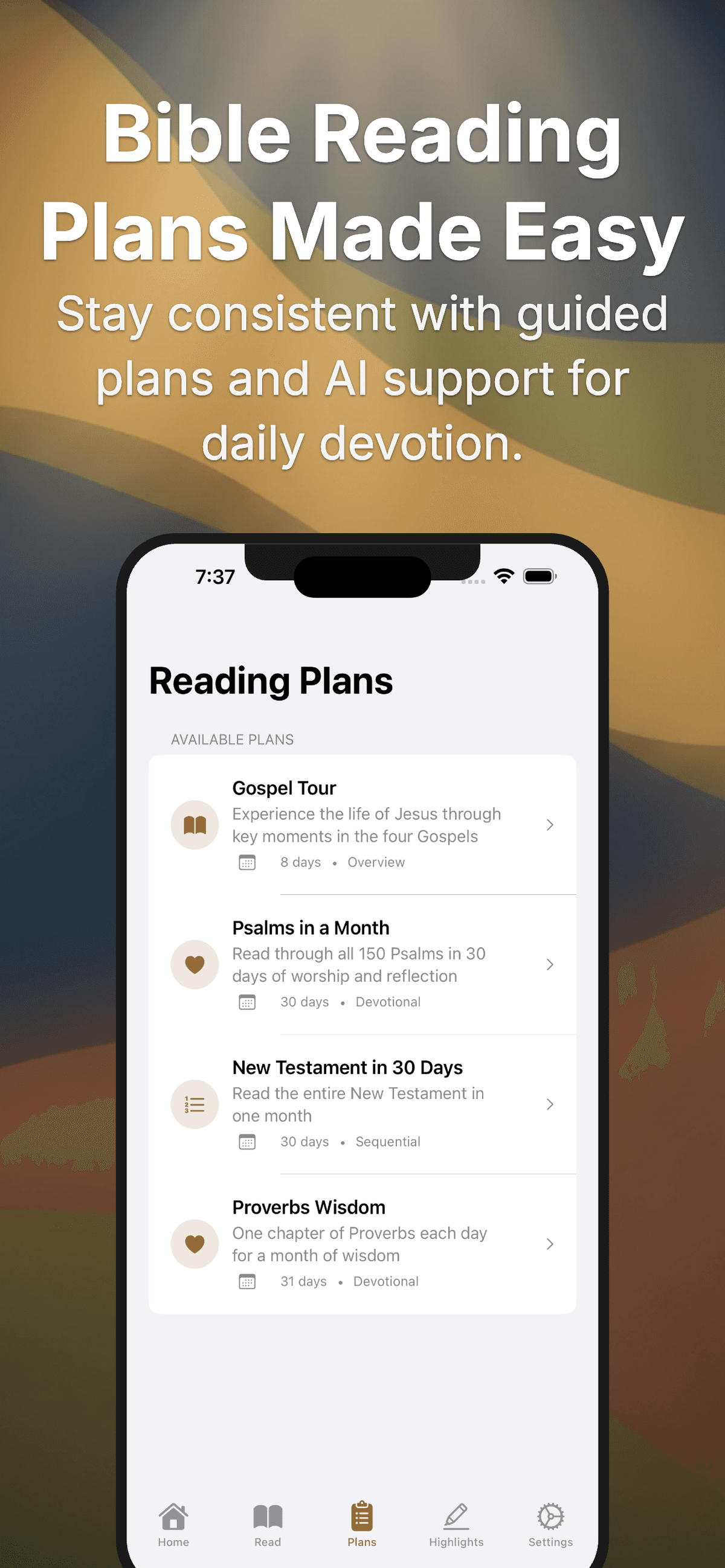 Reading Plans - Stay consistent with guided devotions